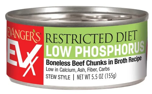 24/5.5 oz. Evanger's Evx Restricted Diet Low Phosphorus Boneless Beef For Cats - Items on Sale Now